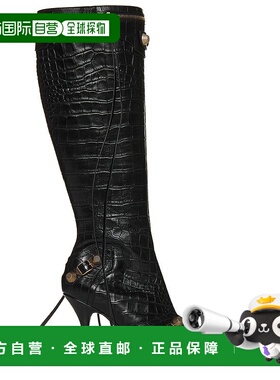 1h可退 香港直邮Balenciaga 巴黎世家 女士 徽标高跟长筒靴 73420