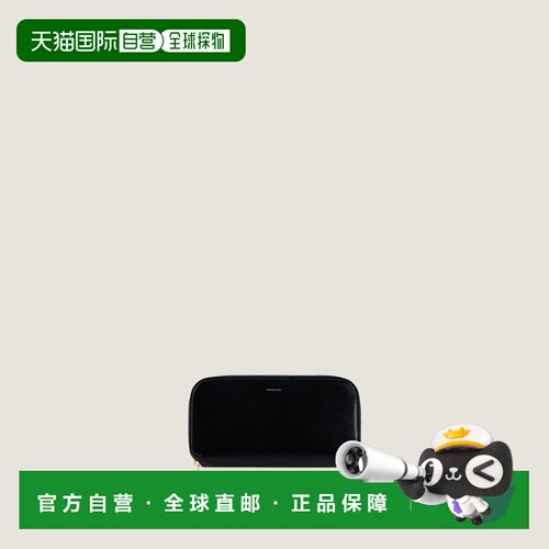 自营欧洲直邮Givenchy纪梵希 Lucky Charms女士黑色Box皮革拉链钱