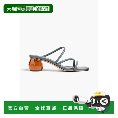 香港直邮VINCE 女士 Pedra 皮质凉鞋 I4598L1400SEASTONE