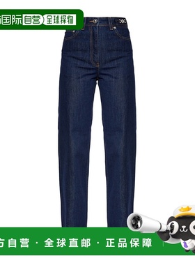 1h可退 香港直邮Versace 腰带袢牛仔裤 10232281A17179直筒裤