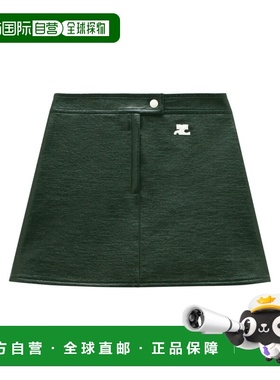 1h可退 香港直邮Courreges 徽标半身裙 PERCJU001VY0014