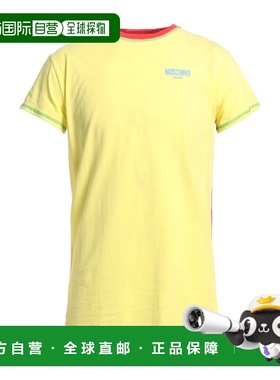 香港直邮Moschino 莫斯奇诺 男士 T恤 yellow黄色 舒适时尚