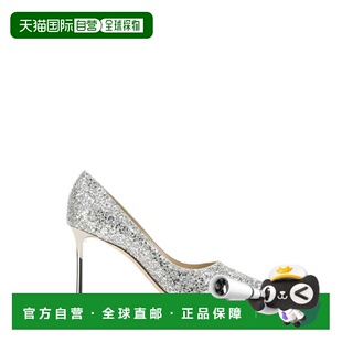 香港直邮Jimmy Choo 周仰杰 女士 Roma 85 精饰皮质浅口鞋 ROMY85