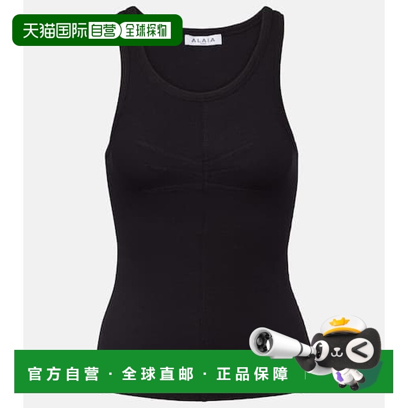 香港直邮alaia 女士 针织背心上衣 black黑色 舒适时尚性感