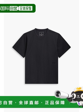 1h可退 香港直邮Y-3 男士 棉混纺针织T恤 IR7108 black黑色 舒适