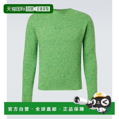 1h可退 香港直邮AURALEE 男士 羊绒毛衣 green绿色 舒适时尚