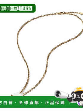 自营欧洲直邮BACCARAT/巴卡拉TRÈFLE四叶草系列白色水晶镀金链条