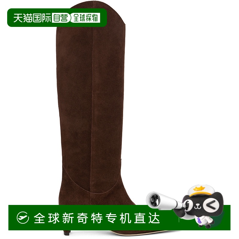 香港直邮Staud女士棕色 Western Wally高筒靴 341304MAHO尖头
