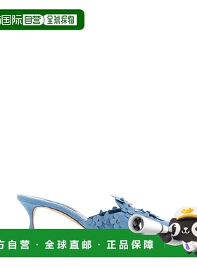 1h可退 香港直邮MANOLO BLAHNIK 莫罗 伯拉尼克 女士 Harnes 浅蓝