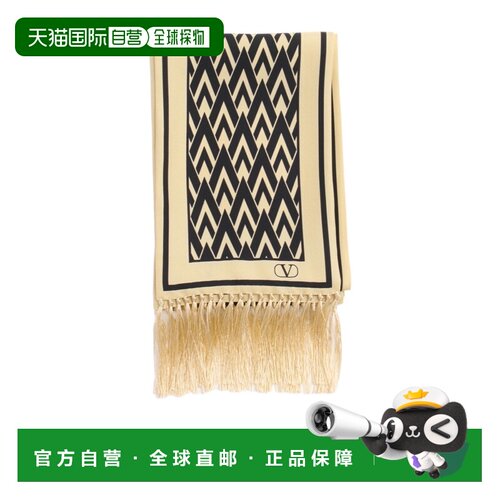 1h可退 香港直邮VALENTINO 男士围巾 YE600ADRQREX CO 花色 徽标