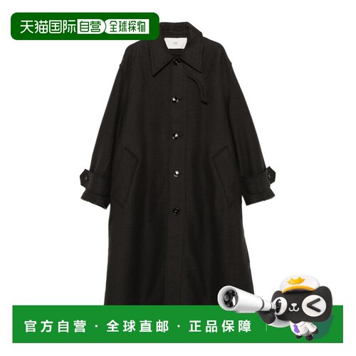 香港直邮Ami Paris 单排扣大衣 UJK816WV0078.羊毛