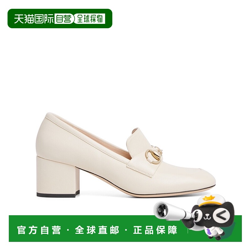 香港直邮Gucci 马衔扣高跟乐福鞋 832443BKO00