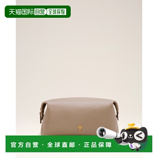 自营欧洲直邮AMI 米色化妆包