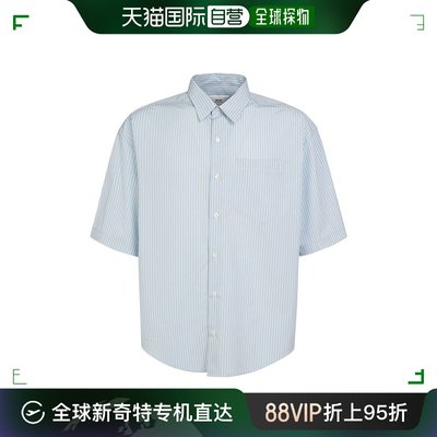 香港直邮Ami Paris 男士 条纹boxy版型棉质衬衫