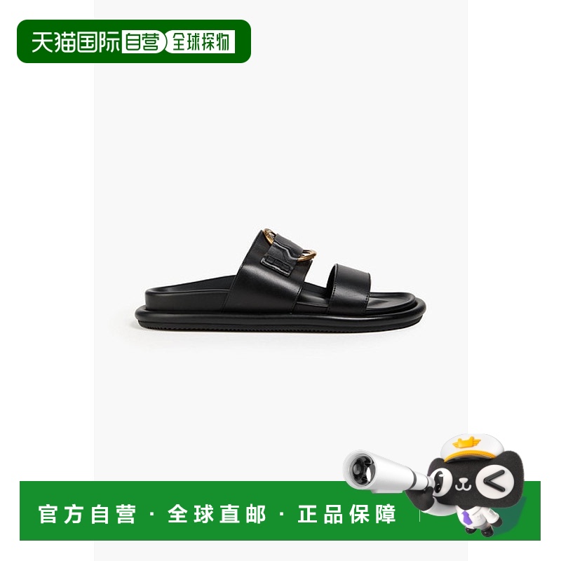 1h可退 香港直邮Moncler 盟可睐 女士 Belle 精饰皮质凉鞋 J109B4