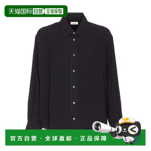 香港直邮LEMAIRE 男士衬衫 SH1206LF1286BK997 AW20支付后1h可退