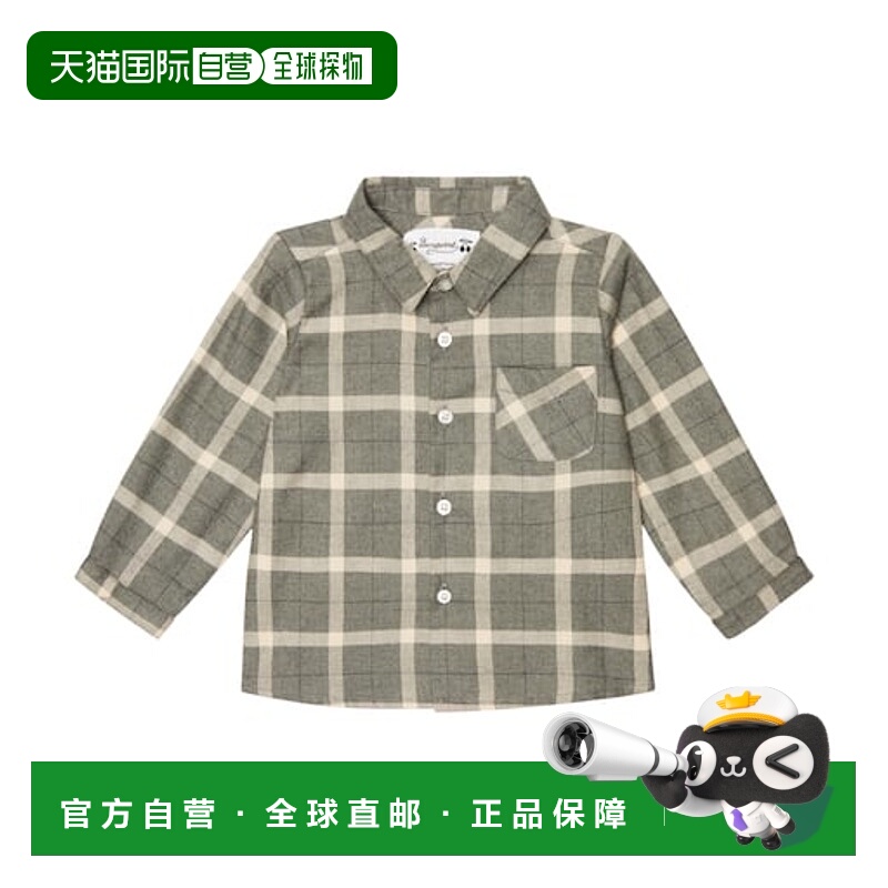 1h可退 香港直邮Bonpoint 婴儿 Malo 格纹棉质衬衫童装 colorful