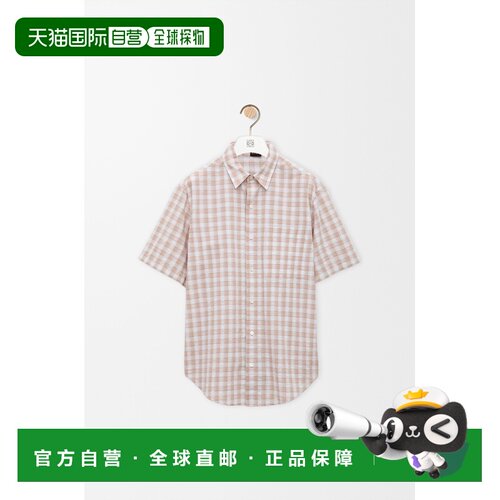 自营欧洲直邮Loewe罗意威 男士多色棉质短袖衬衫 【付后1h可退】
