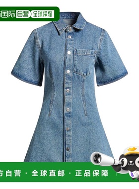 香港直邮Ami Paris 女士 短款连衣裙 blue蓝色 舒适时尚