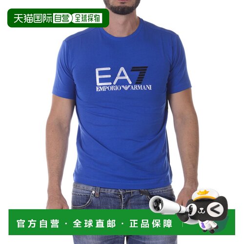 1h可退 香港直邮EA7 EMPORIO ARMANI 男士T恤 6YPTB9PJ18ZBLUCHIA