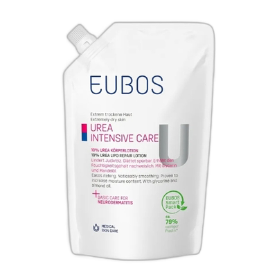 欧洲直邮德国进口Eubos皮肤护理温和洗护沐浴露敏补充袋装400ml