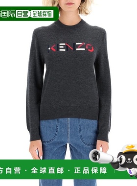 香港直邮Kenzo 深灰色刺绣徽标套衫 FA62PU5413LA