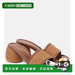 香港直邮Gianvito Rossi 吉安维托 罗西 女士 Marbella 皮革边拉