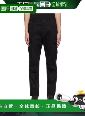 1h可退 香港直邮Moncler 盟可睐 男士 黑色贴饰工装裤 J20912A000