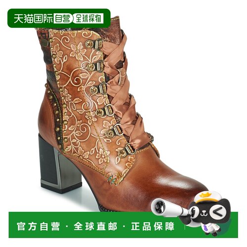 欧洲直邮Laura Vita 女士 短筒靴 KACIO棕色正品时尚保暖轻便舒适