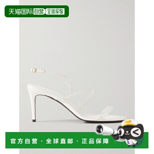 香港直邮KHAITE 女士 Loop 串珠精饰皮质凉鞋 F3080931OPTICWHITE