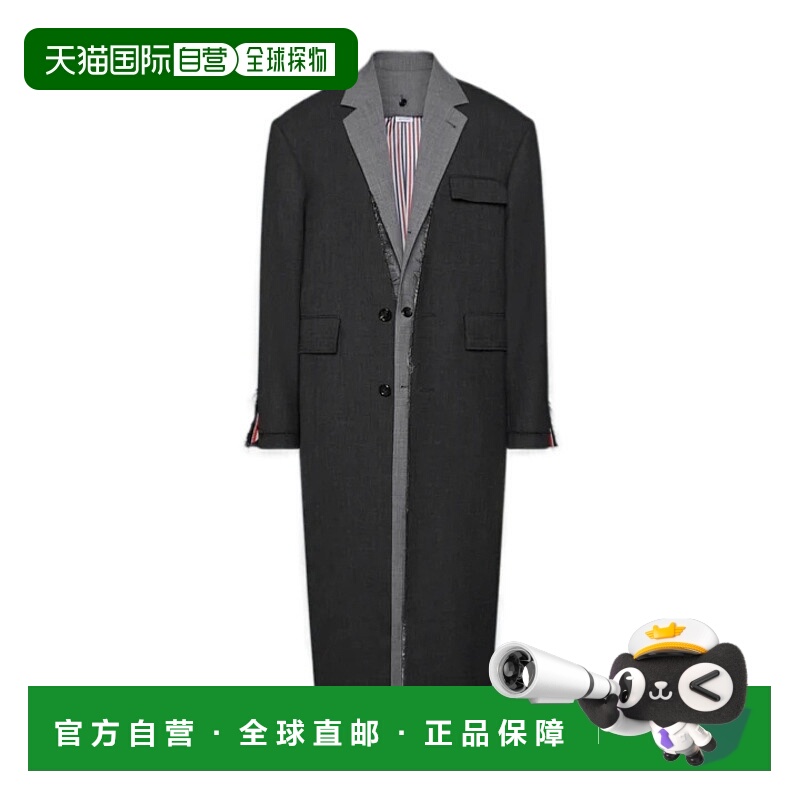 香港直邮Thom Browne Barathea 羊毛西装大衣男装 MOC966C00473