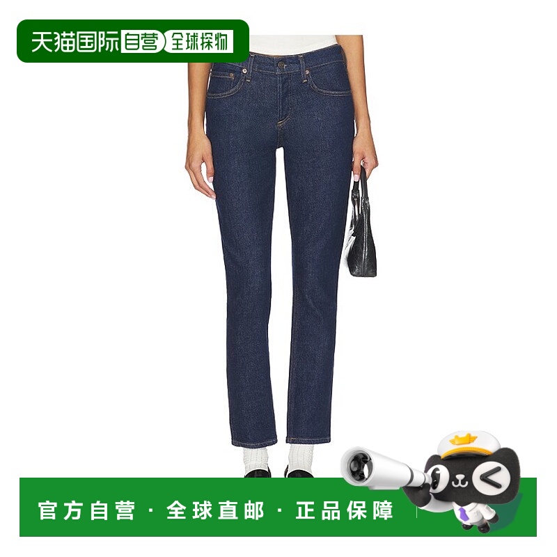 1h可退 香港直邮AGOLDE 女士 鸡尾酒低腰及踝修身牛仔裤 A291D185