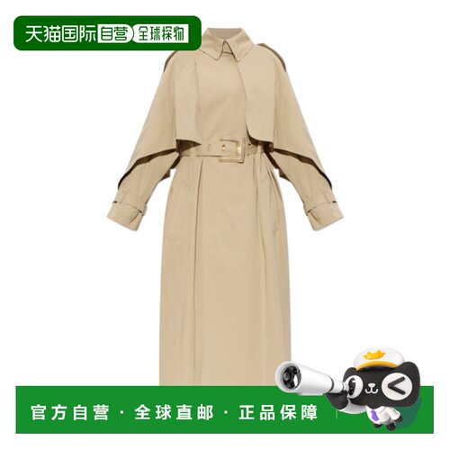Balmain 翻领长袖大衣 HF1TL195CG43