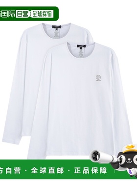 香港直邮Versace 圆领T恤两件装 AU101971A10011A1001长袖范思哲