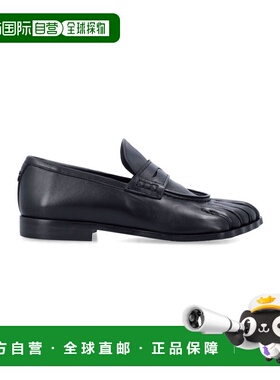 1h可退 香港直邮Coperni 女士 COPERNI 5T 黑色皮质莫卡辛休闲皮