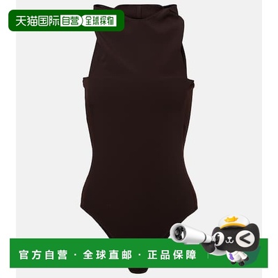 1h可退 香港直邮Courreges 女士 垂褶连体衣 brown棕色 舒适时尚