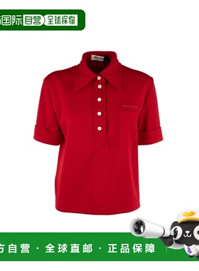 1h可退 香港直邮Miu Miu 缪缪 女士 Polo衫 MT220414OA 舒适时尚