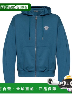 1h可退 香港直邮Versace 长袖连帽卫衣 10213451A16458范思哲帽衫