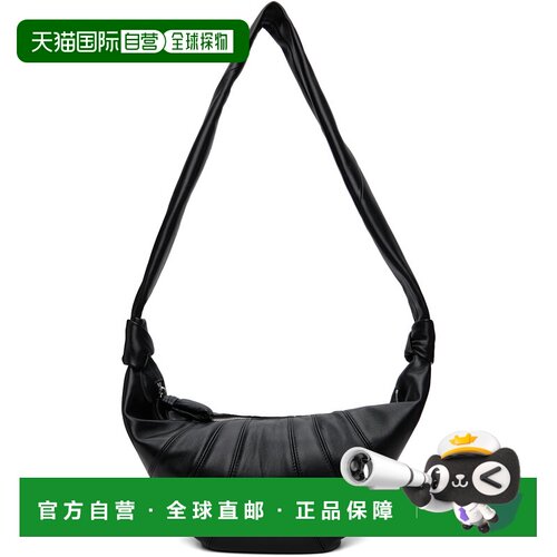 香港直邮Lemaire 女士 黑色中号 Croissant 单肩包 BG0001LL095