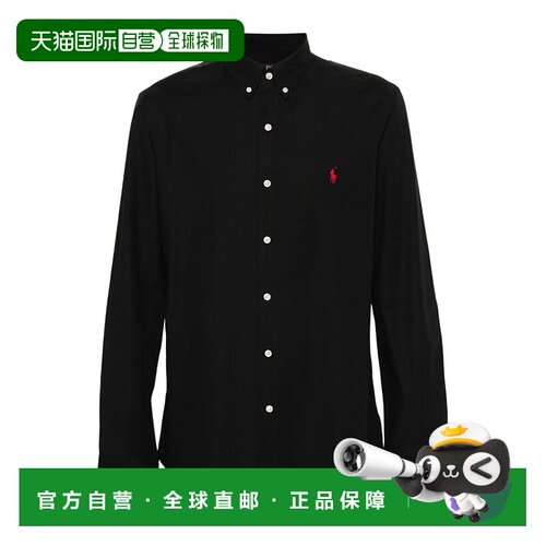 香港直邮Polo Ralph Lauren 翻领长袖男装运动衬衫 710928254商场