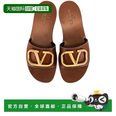 1h可退 香港直邮Valentino 华伦天奴 女士 V 徽标凉拖 TW2S0M21HW