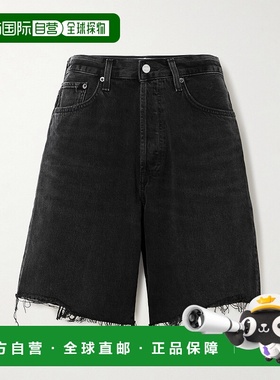 1h可退 香港直邮AGOLDE 女士 Indra 磨破牛仔短裤 A2221157BOUNCE