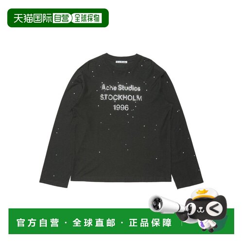 香港直邮ACNE STUDIOS 女士T恤 CL0416900 SS2026 黑色