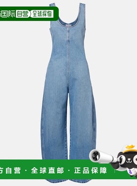 1h可退 香港直邮alaia 女士 牛仔连体裤 blue蓝色 舒适时尚连衣裤