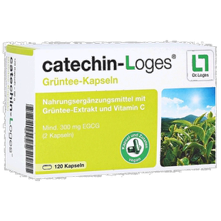 欧洲直邮德国药房loges绿茶多酚儿茶素EGCG300心血管血脂胶囊120