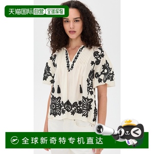 嵌花上衣 女士 Liliana 舒适 black黑色 香港直邮SEA 1h可退 海洋