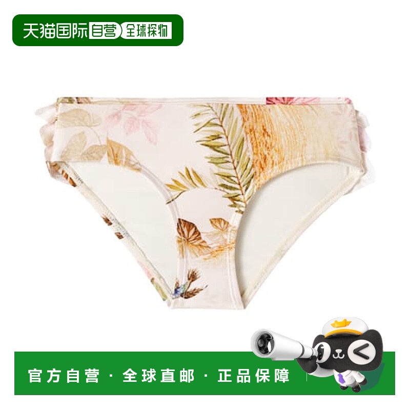 香港直邮ZIMMERMANN 女童 Rhiannon 荷叶边花朵比基尼下装童装