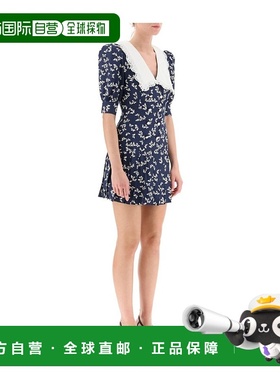 香港直邮Alessandra Rich 对比衣领连衣裙 FAB3271F3771