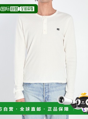 1h可退 香港直邮Celine 思琳 男士 长袖T恤 RX0A90F43 white白色