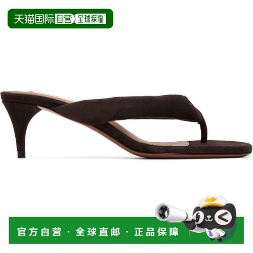 香港直邮alaia 女士 ALAÏA 棕色夹趾凉鞋 AA3S2024I117U15BRUNFU